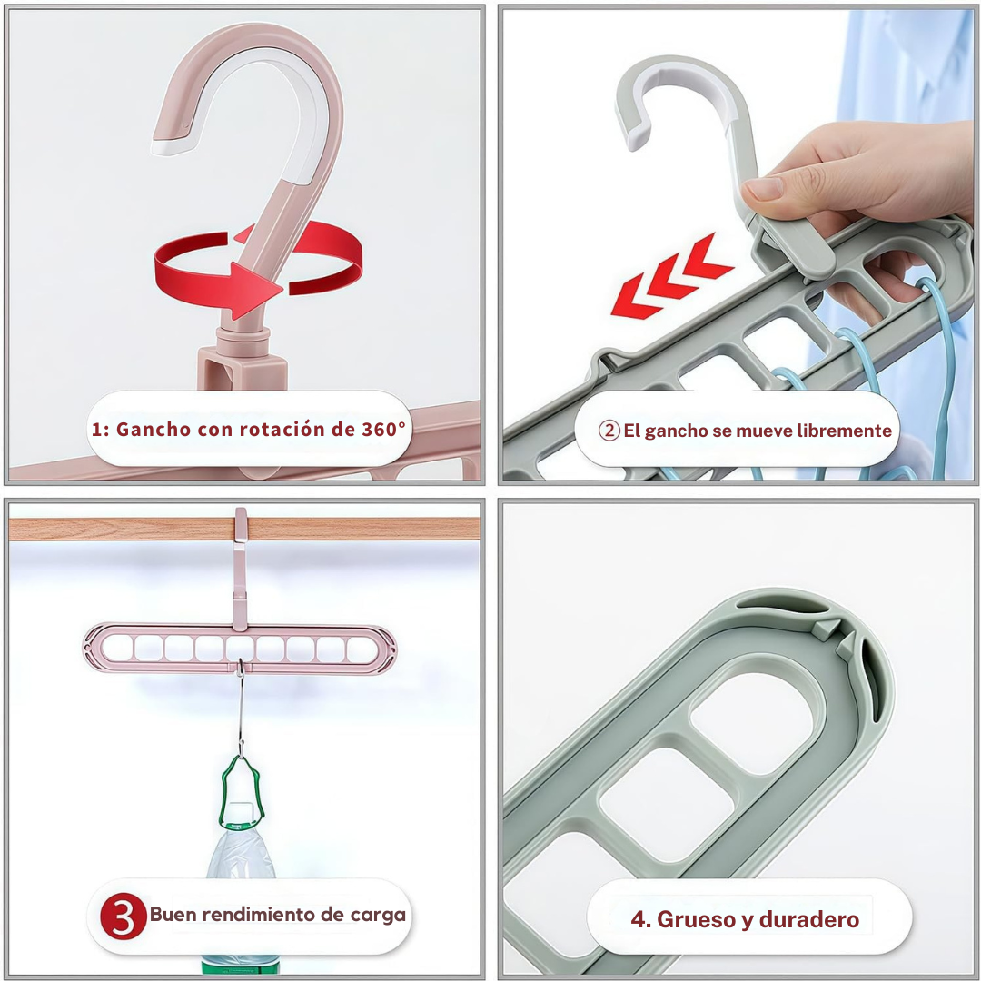9-en-1 PerchaPlus Ahorra Espacio