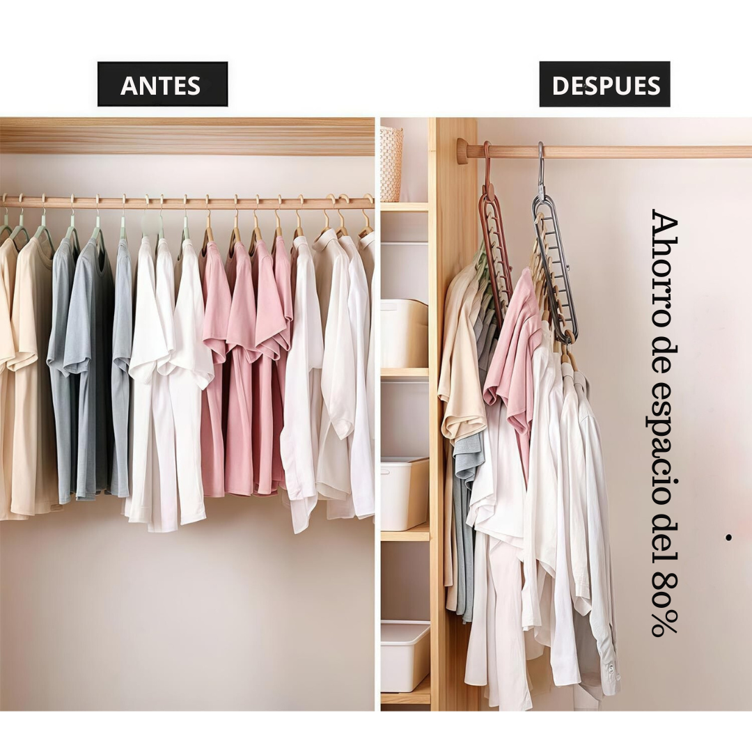 9-en-1 PerchaPlus Ahorra Espacio