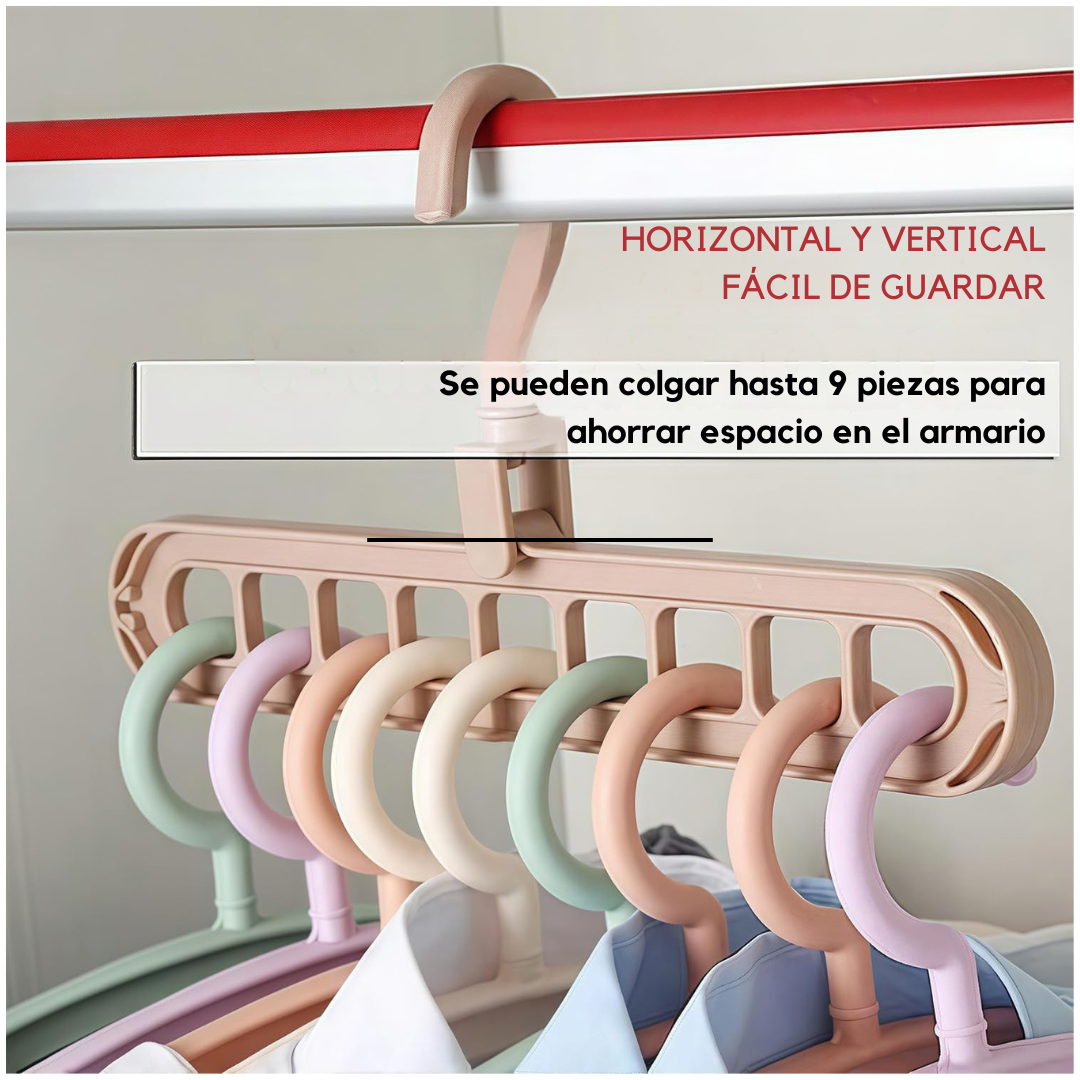 9-en-1 PerchaPlus Ahorra Espacio